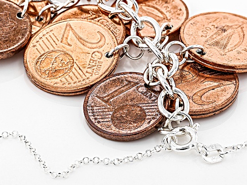 Artisan Collection Of Ireland™ Silver Tone Brass Irish Multi-Coin Necklace - Size 18