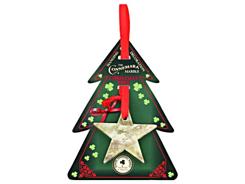 Artisan Collection Of Ireland™ Star & Angel Circle Connemara Marble Christmas Ornaments Set Of 2