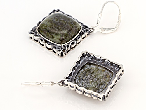 Artisan Collection of Ireland™ Connemara Marble Sterling Silver Celtic Earrings.