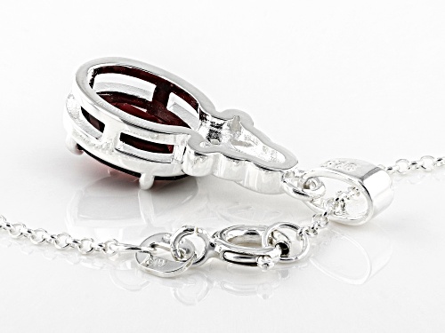 Artisan Collection of Ireland™ 2.50ct Garnet Sterling Silver Celtic Pendant  With 24