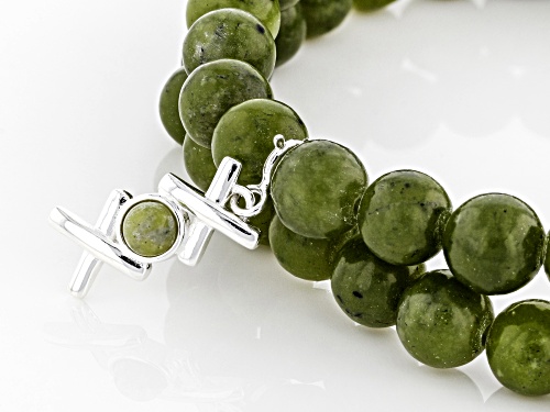 Artisan Collection Of Ireland™ Connemara Marble Sterling Silver XOXO Charm Set of 2 Bracelets - Size 7.5