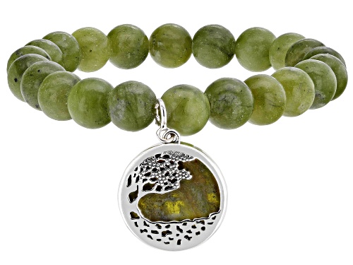 Artisan Collection of Ireland™ Fairy Tree  Connemara Marble Sterling Silver Set of 3 Bracelets