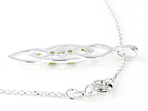 Artisan Collection of Ireland™ 0.13ct Peridot Forever Knot Sterling Silver Pendant