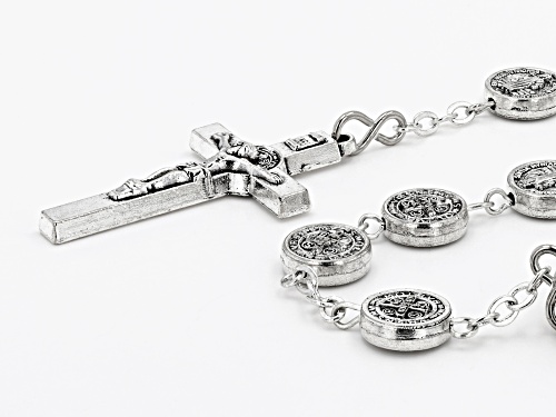 Artisan Collection of Ireland™ Silver Tone Brass Saint Rosary Key-chain