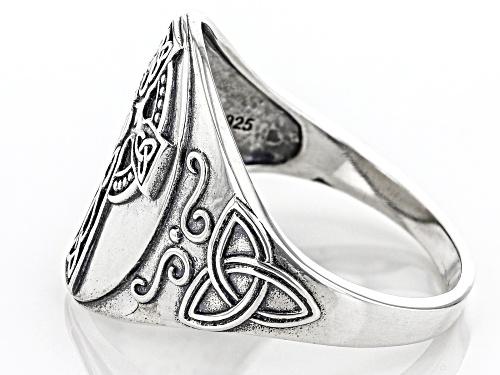 Artisan Collection of Ireland™ Celtic Cross Sterling Silver Mens Ring - Size 8