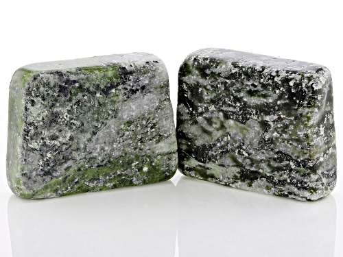 Artisan Collection of Ireland™ Silver Over Brass Motif Connemara Marble Set of 2 Paperweights