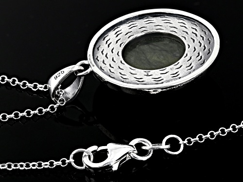Artisan Collection of Ireland™ Connemara Marble Sterling Silver Solitaire Celtic Knot Pendant/Chain