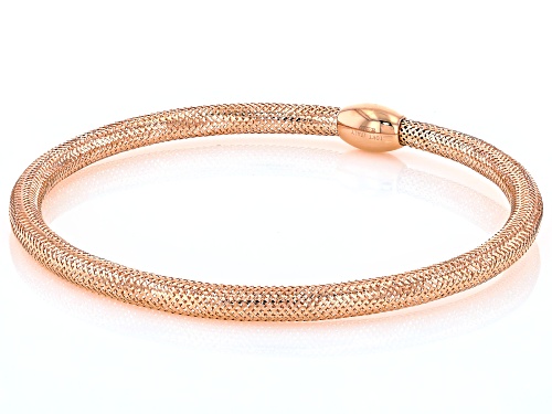 Splendido Italian Jewelry™ 10k Rose Gold Over 10k Gold 3.5mm Mesh 