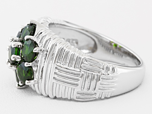 1.85ctw Round Chrome Diopside Sterling Silver Ring - Size 9