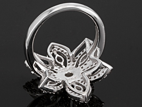 Jose Hess ™ For Bella Luce ® 2.81ctw Round & Marquise Rhodium Over Silver Ring - Size 5