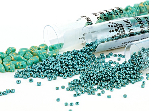 Lexis Star Project And Supply Kit In Colors Of Turquoise & Gold Tone