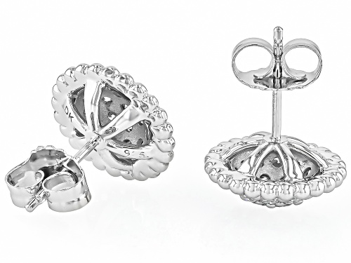 MOISSANITE FIRE® 1.14CTW DEW ROUND BRILLIANT PLATINEVE® EARRINGS