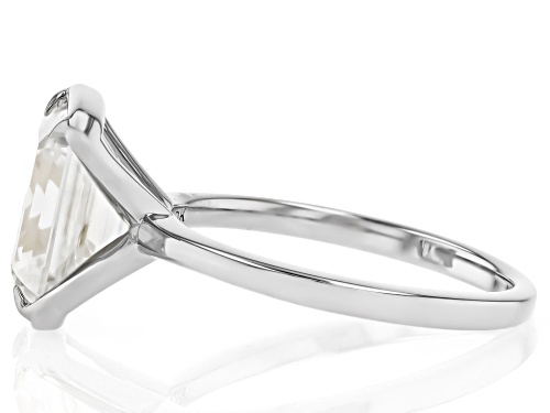 MOISSANITE FIRE® 3.55CT DEW EMERALD CUT PLATINEVE® RING - Size 9