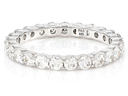 MOISSANITE FIRE® 1.50CTW DEW ROUND BRILLIANT PLATINEVE® ETERNITY BAND - Size 8