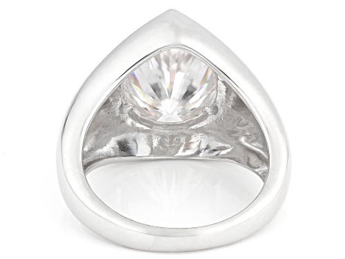 MOISSANITE FIRE® 5.00CT DEW PEAR SHAPE PLATINEVE® RING - Size 6