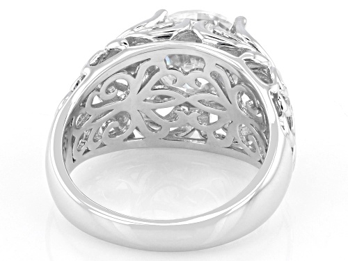 MOISSANITE FIRE® 3.60CT DEW ROUND BRILLIANT PLATINEVE® RING - Size 7