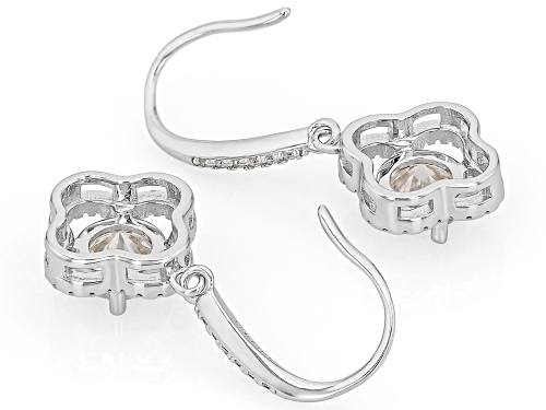 MOISSANITE FIRE® 2.34CTW DEW ROUND PLATINEVE® EARRINGS