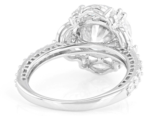 MOISSANITE FIRE® 6.21CTW DEW ROUND AND  MARQUISE PLATINEVE® RING - Size 8