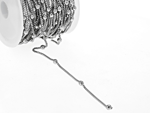 Unfinished Stainless Steel Bead Station Box Chain appx 5m and Findings