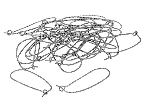 Oval Stainless Steel Kidney Ear Wire in 3 Sizes appx 90 Pieces Total