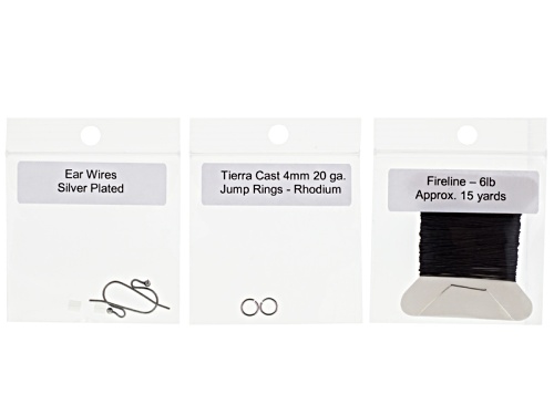 Jill Wiseman's Date Night Pink Earrings And Bracelet Kit With Instructions