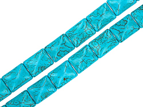 Turquoise Simulant Assorted Shapes and Sizes Set of 6