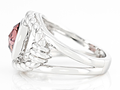 Judith Ripka Rose Bella Luce® Diamond Simulant Rhodium Over Sterling Silver Phoenix Solitaire Ring - Size 9