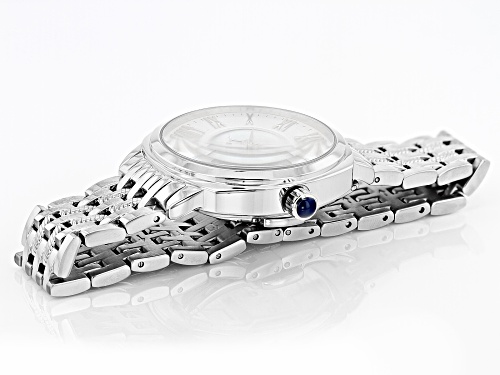 Judith Ripka Silvertone Stainless Steel Luella Watch With Mother-of-Pearl Dial