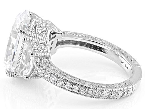 Judith Ripka 12.39ctw Bella Luce® Rhodium Over Sterling Silver Toujours Ring - Size 10