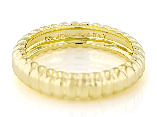 Judith Ripka 14k Yellow Gold Clad Verona Stackable Band Ring - Size 9