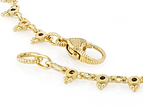 Judith Ripka Haute Collection 3.36ctw Black Spinel 14k Gold Clad Dew Drop Necklace - Size 18