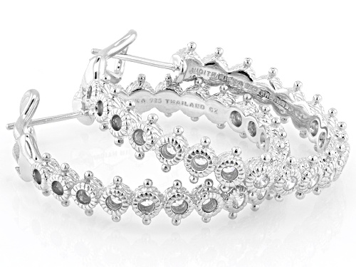 Judith Ripka 2.23ctw White Bella Luce® Rhodium Over Sterling Silver Haute Earrings