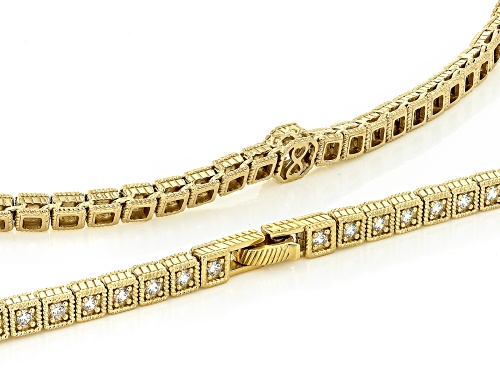 Judith Ripka 15.96ctw White Bella Luce® 14k Gold Clad Estate Necklace - Size 18