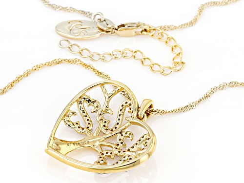 Open Hearts Family by Jane Seymour® Bella Luce® 14k Yellow Gold Over Sterling Silver Pendant
