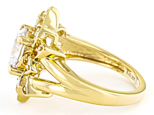 Joy & Serenity™ By Jane Seymour Bella Luce® 14k Yellow Gold Over Sterling Silver Lotus Flower Ring - Size 6