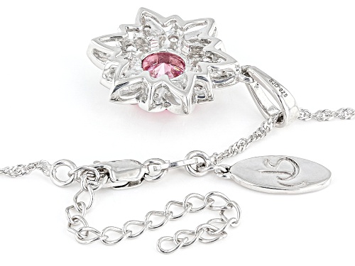 Joy & Serenity™ By Jane Seymour Bella Luce® Rhodium Over Sterling Silver Lotus Flower Pendant