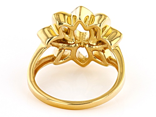 Joy & Serenity™ By Jane Seymour 14k Yellow Gold Over Sterling Silver Lotus Flower Ring - Size 7