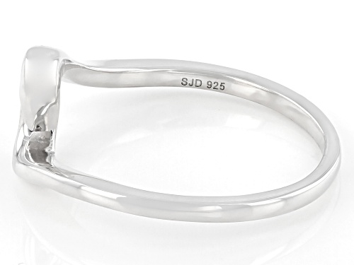 Joy & Serenity™ By Jane Seymour Rhodium Over Sterling Silver Wave Ring - Size 8