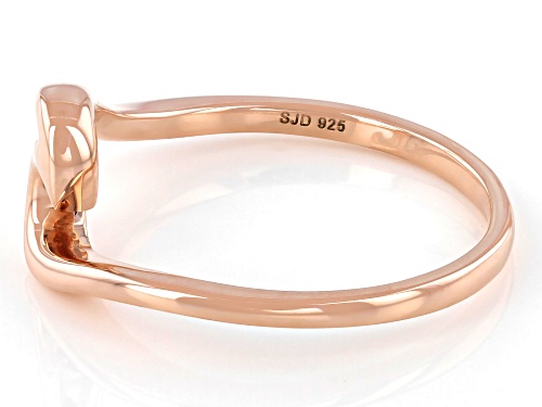 Joy & Serenity™ By Jane Seymour 14k Rose Gold Over Sterling Silver Wave Ring - Size 10