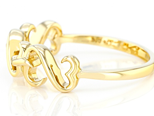 Open Hearts by Jane Seymour® 14k Yellow Gold Over Sterling Silver Band Ring - Size 6