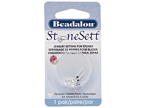Stonesett Assorted Earrings Kit Incl Silver Tone Teardrop, Bow, Swirls, Crown And Hearts Shapes