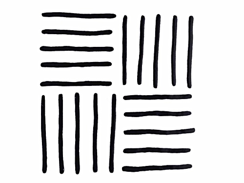 Patchwork Texture Design Stamp appx 6mm