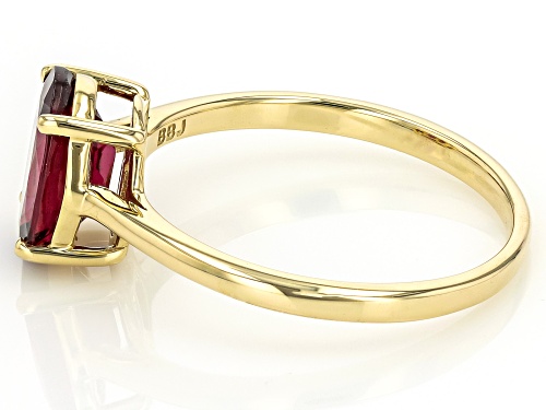 1.78ct Grape Color Garnet 10k Yellow Gold Ring - Size 11
