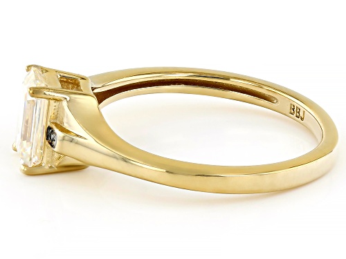 1.33ct Strontium Titanate With 0.01ctw Blue Diamond 18k Yellow Gold Over Sterling Silver Ring - Size 9