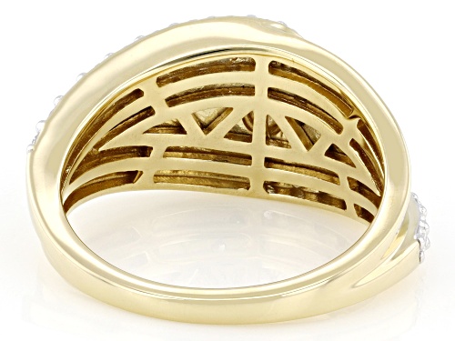 Prazana® Lab-Grown Diamonds 0.75ctw White Diamond 14k Yellow Gold Over Sterling Silver Ring, F-G SI - Size 10