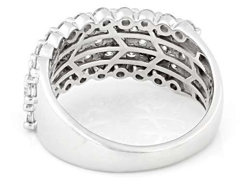 Prazana® Lab-Grown Diamonds 1.50ctw White Diamond Rhodium Over Sterling Silver Ring, H SI - Size 7