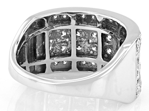 Prazana® Lab-Grown Diamonds 1.50ctw White Diamond Rhodium Over Sterling Silver Ring, H SI1 - Size 9