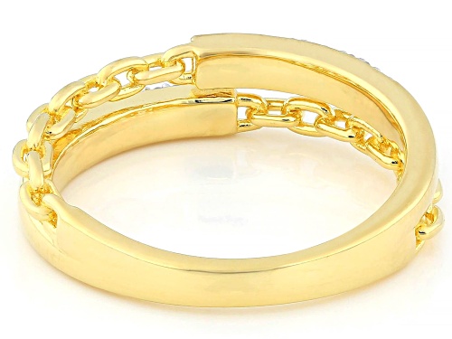 Prazana® Lab-Grown Diamonds 0.20ctw Diamond 18K Yellow Gold Over Sterling Silver Ring, G-H SI - Size 7
