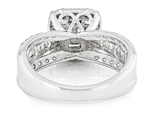 Prazana® Lab-Grown Diamonds 1.00ctw White Diamond Rhodium Over Sterling Silver Ring, G-H SI - Size 8