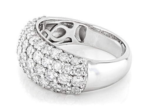 Prazana® Lab-Grown Diamonds 2.50ctw White Diamond Rhodium Over Sterling Silver Band Ring, G-H VS - Size 6